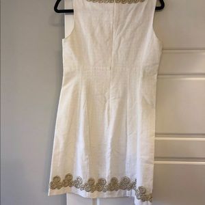 White And Gold Lilly Pulitzer Dress